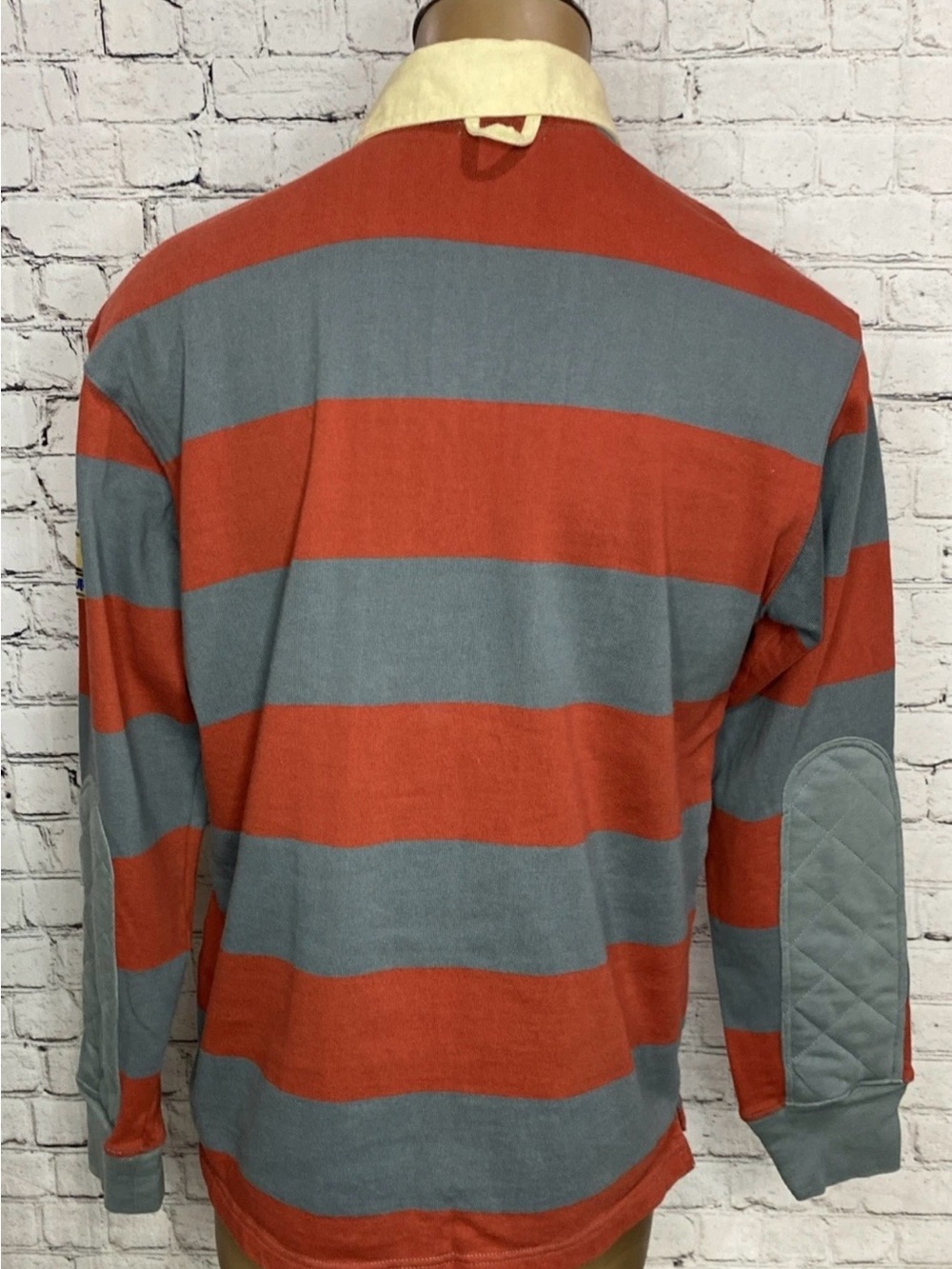 Xtratuf Rugby Polo Heavy Cotton Long Sleeve Striped Shirt Heavyweight Large L - Picture 8 of 16